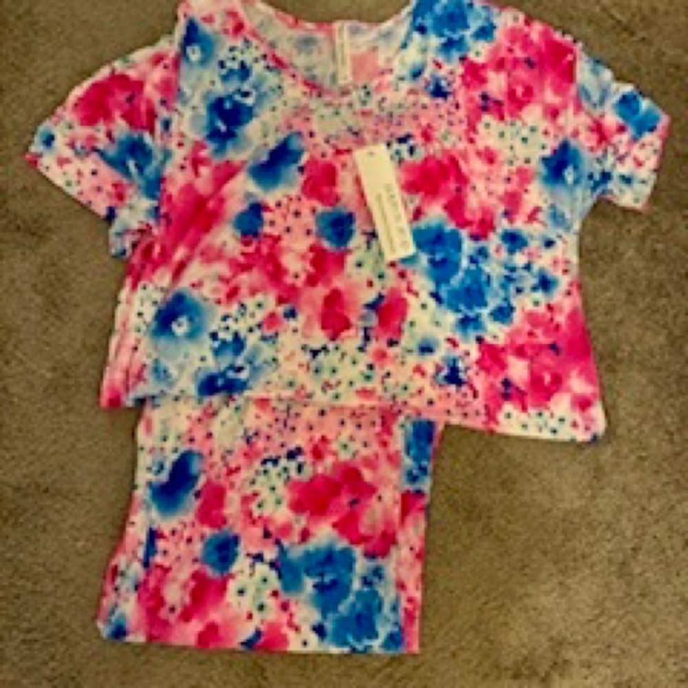Colorful two-piece women's pants Set